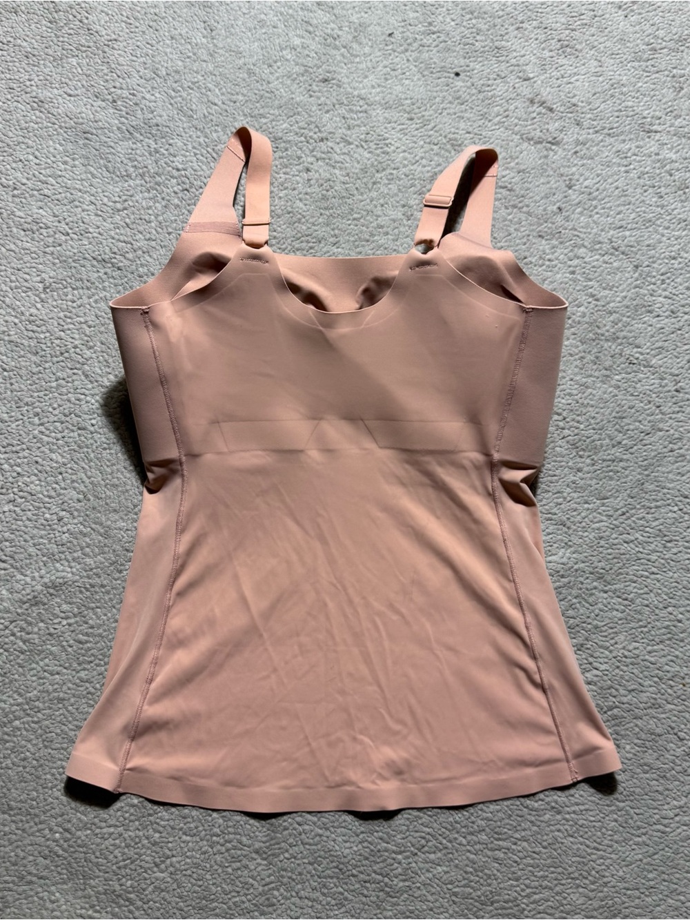 Evelyn & Bobbie Top Womens Medium Structured Scoop Bra Tank Himalayan Salt Tee - Picture 5 of 11